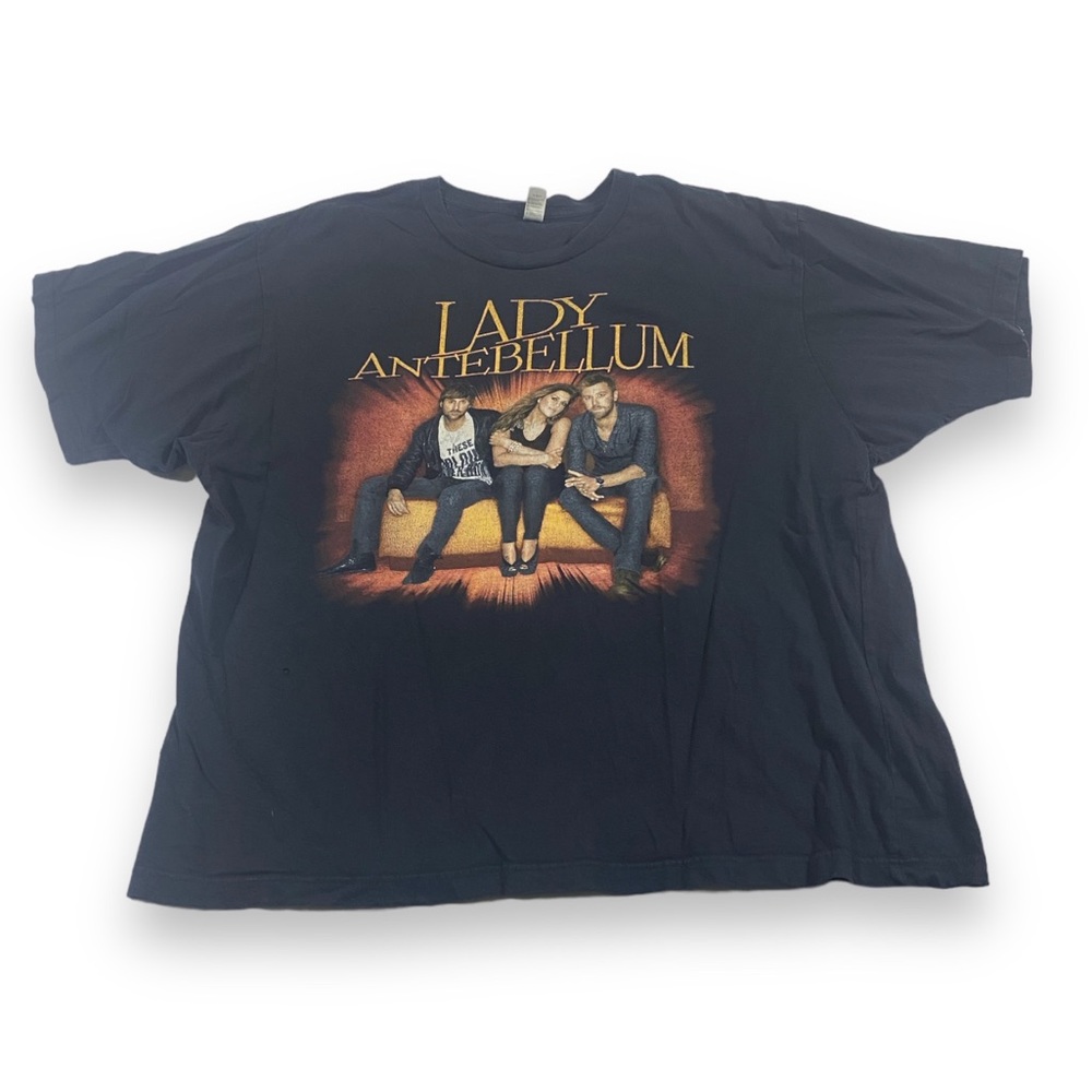 2010 Lady Antebellum Band T-Shirt Concert Tee Tour Black Anvil XL